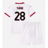 AC Milan Malick Thiaw #28 Fußballbekleidung Auswärtstrikot Kinder 2024-25 Kurzarm (+ kurze hosen)